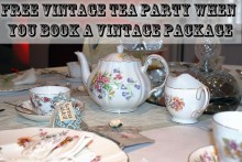Free Vintage Tea Party with a Vintage Chair Cover Package
